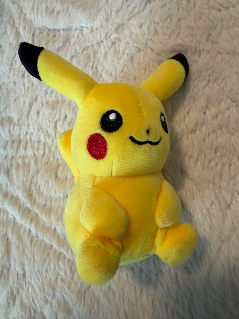 Yellow Pikachu-Style Plush Toy - Soft Kids Stuffed Animal